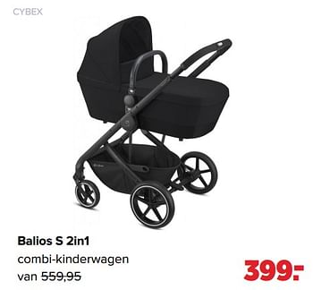 Aanbiedingen Balios s 2in1 combi-kinderwagen - Cybex - Geldig van 01/08/2022 tot 27/08/2022 bij Baby-Dump