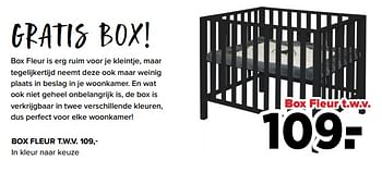 Aanbiedingen Box fleur t.w.v. - Huismerk - Baby-Dump - Geldig van 01/08/2022 tot 27/08/2022 bij Baby-Dump