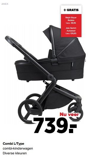 Aanbiedingen Combi l-type combi-kinderwagen - Anex - Geldig van 01/08/2022 tot 27/08/2022 bij Baby-Dump