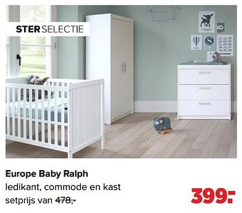 Aanbiedingen Europe baby ralph - Europe baby - Geldig van 01/08/2022 tot 27/08/2022 bij Baby-Dump