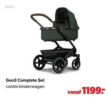 Aanbiedingen Geo3 complete set combi-kinderwagen - Joolz - Geldig van 01/08/2022 tot 27/08/2022 bij Baby-Dump