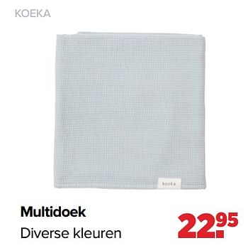 Aanbiedingen Multidoek - Koeka - Geldig van 01/08/2022 tot 27/08/2022 bij Baby-Dump