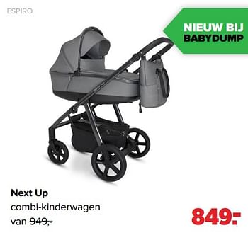 Aanbiedingen Next up combi-kinderwagen - Espiro - Geldig van 01/08/2022 tot 27/08/2022 bij Baby-Dump