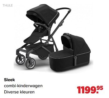 Aanbiedingen Sleek combi-kinderwagen - Thule - Geldig van 01/08/2022 tot 27/08/2022 bij Baby-Dump