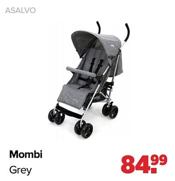 Aanbiedingen Asalvo mombi grey - Asalvo - Geldig van 01/08/2022 tot 27/08/2022 bij Baby-Dump