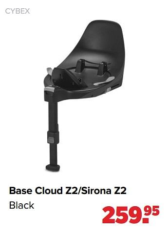 Aanbiedingen Cybex base cloud z2-sirona z2 black - Cybex - Geldig van 01/08/2022 tot 27/08/2022 bij Baby-Dump