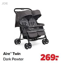 Aanbiedingen Joie aire twin dark pewter - Joie - Geldig van 01/08/2022 tot 27/08/2022 bij Baby-Dump