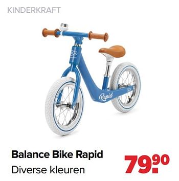 Aanbiedingen Kinderkraft balance bike rapid - Kinderkraft - Geldig van 01/08/2022 tot 27/08/2022 bij Baby-Dump