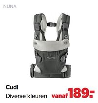 Aanbiedingen Nuna cudl - Nuna - Geldig van 01/08/2022 tot 27/08/2022 bij Baby-Dump