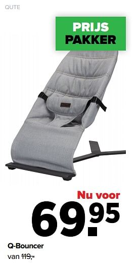 Aanbiedingen Qute q-bouncer - Qute  - Geldig van 01/08/2022 tot 27/08/2022 bij Baby-Dump