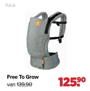 Aanbiedingen Tula free to grow - Baby Tula - Geldig van 01/08/2022 tot 27/08/2022 bij Baby-Dump