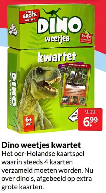 Aanbiedingen Dino weetjes kwartet - Identity Games - Geldig van 06/08/2022 tot 14/08/2022 bij Boekenvoordeel