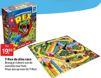 Aanbiedingen T-rex de dino race - Megableu - Geldig van 06/08/2022 tot 14/08/2022 bij Boekenvoordeel