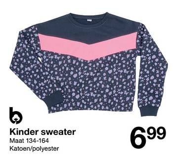 Aanbiedingen Kinder sweater - Huismerk - Zeeman  - Geldig van 06/08/2022 tot 12/08/2022 bij Zeeman