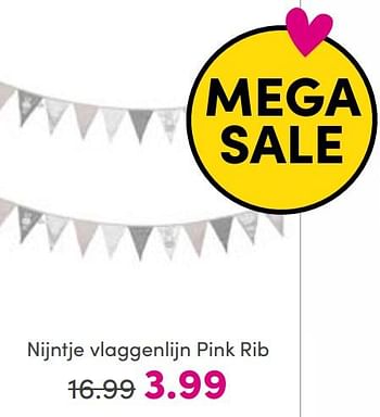 Aanbiedingen Nijntje vlaggenlijn pink rib - Nijntje - Geldig van 14/08/2022 tot 20/08/2022 bij Baby & Tiener Megastore