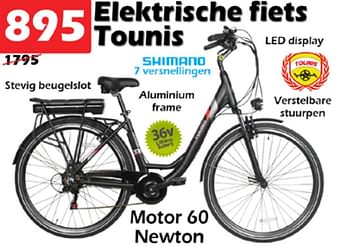 Aanbiedingen Elektrische fiets tounis - Tounis - Geldig van 04/08/2022 tot 28/08/2022 bij Itek