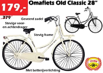 Aanbiedingen Omafiets old classic 28`` - Tounis - Geldig van 04/08/2022 tot 28/08/2022 bij Itek