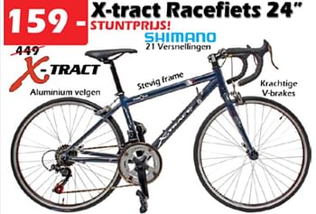 Aanbiedingen X-tract racefiets 24`` - X-tract - Geldig van 04/08/2022 tot 28/08/2022 bij Itek