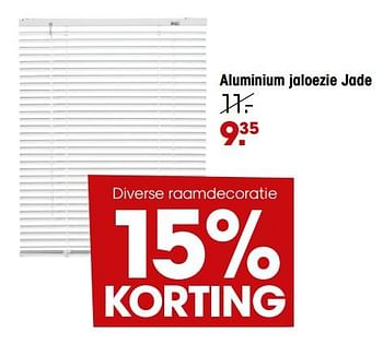 Aanbiedingen Aluminium jaloezie jade - Huismerk - Kwantum - Geldig van 22/08/2022 tot 28/08/2022 bij Kwantum