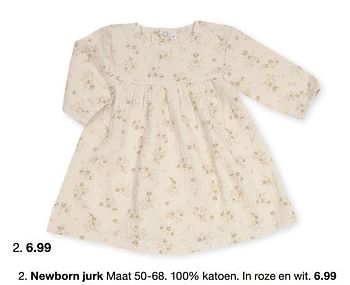 Aanbiedingen Newborn jurk - Huismerk - Zeeman  - Geldig van 15/07/2022 tot 31/12/2022 bij Zeeman