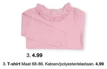 Aanbiedingen T-shirt - Huismerk - Zeeman  - Geldig van 15/07/2022 tot 31/12/2022 bij Zeeman