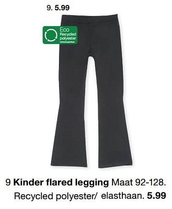 Aanbiedingen Kinder flared legging - Huismerk - Zeeman  - Geldig van 15/07/2022 tot 31/12/2022 bij Zeeman