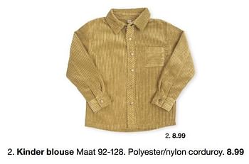Aanbiedingen Kinder blouse - Huismerk - Zeeman  - Geldig van 15/07/2022 tot 31/12/2022 bij Zeeman