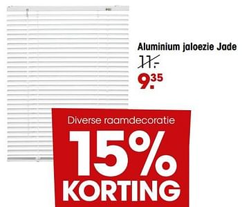 Aanbiedingen Aluminium jaloezie jade - Huismerk - Kwantum - Geldig van 29/08/2022 tot 11/09/2022 bij Kwantum