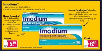 Aanbiedingen Harde capsules - Imodium - Geldig van 17/08/2022 tot 03/09/2022 bij De Online Drogist