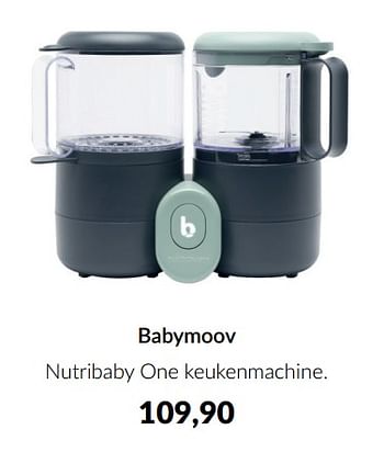 Aanbiedingen Babymoov nutribaby one keukenmachine - BabyMoov - Geldig van 16/08/2022 tot 19/09/2022 bij Babypark