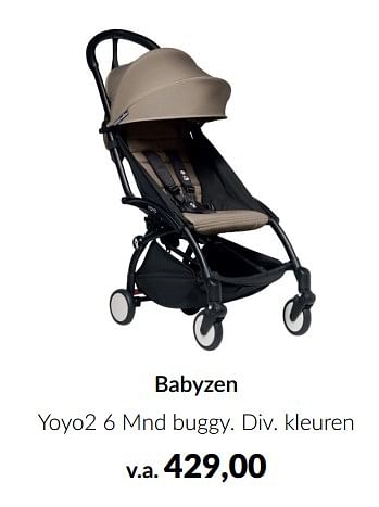 Aanbiedingen Babyzen yoyo2 6 mnd buggy - Babyzen - Geldig van 16/08/2022 tot 19/09/2022 bij Babypark