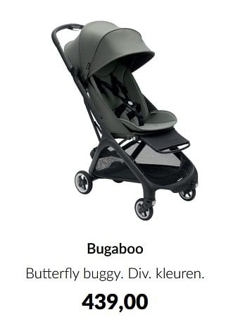 Aanbiedingen Bugaboo butterfly buggy - Bugaboo - Geldig van 16/08/2022 tot 19/09/2022 bij Babypark