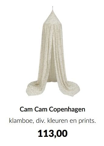 Aanbiedingen Cam cam copenhagen klamboe - Cam Cam  - Geldig van 16/08/2022 tot 19/09/2022 bij Babypark