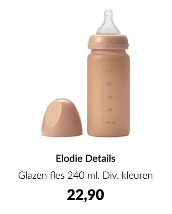 Aanbiedingen Elodie details glazen fles - Elodie Details - Geldig van 16/08/2022 tot 19/09/2022 bij Babypark