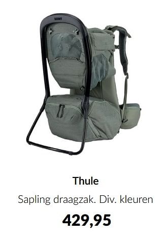 Aanbiedingen Thule sapling draagzak - Thule - Geldig van 16/08/2022 tot 19/09/2022 bij Babypark
