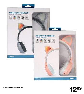 Aanbiedingen Bluetooth headset - Huismerk - Zeeman  - Geldig van 20/08/2022 tot 26/08/2022 bij Zeeman