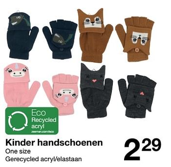 Aanbiedingen Kinder handschoenen - Huismerk - Zeeman  - Geldig van 20/08/2022 tot 26/08/2022 bij Zeeman