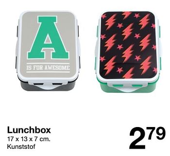 Aanbiedingen Lunchbox - Huismerk - Zeeman  - Geldig van 20/08/2022 tot 26/08/2022 bij Zeeman