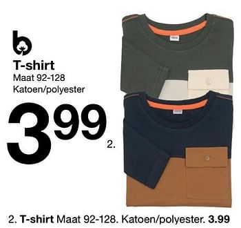 Aanbiedingen T-shirt - Huismerk - Zeeman  - Geldig van 20/08/2022 tot 26/08/2022 bij Zeeman