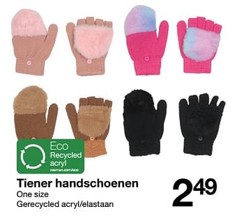 Aanbiedingen Tiener handschoenen - Huismerk - Zeeman  - Geldig van 20/08/2022 tot 26/08/2022 bij Zeeman