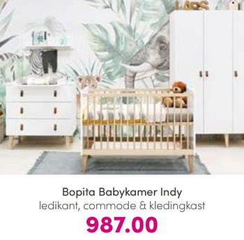 Aanbiedingen Bopita babykamer indy - Bopita - Geldig van 21/08/2022 tot 27/08/2022 bij Baby & Tiener Megastore