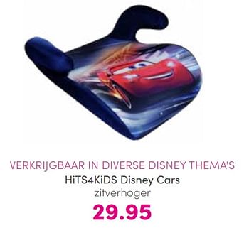 Aanbiedingen Hits4kids disney cars zitverhoger - Disney - Geldig van 21/08/2022 tot 27/08/2022 bij Baby & Tiener Megastore