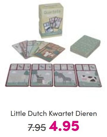 Aanbiedingen Little dutch kwartet dieren - Little Dutch - Geldig van 21/08/2022 tot 27/08/2022 bij Baby & Tiener Megastore