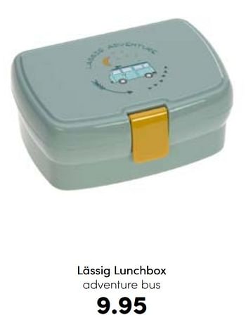 Aanbiedingen Lässig lunchbox adventure bus - Lassig - Geldig van 21/08/2022 tot 03/09/2022 bij Baby & Tiener Megastore
