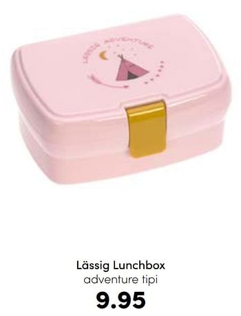 Aanbiedingen Lässig lunchbox adventure tipi - Lassig - Geldig van 21/08/2022 tot 03/09/2022 bij Baby & Tiener Megastore