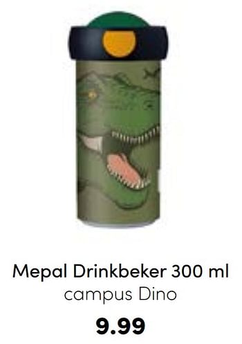 Aanbiedingen Mepal drinkbeker campus dino - Mepal - Geldig van 21/08/2022 tot 03/09/2022 bij Baby & Tiener Megastore