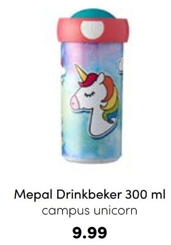 Aanbiedingen Mepal drinkbeker campus unicorn - Mepal - Geldig van 21/08/2022 tot 03/09/2022 bij Baby & Tiener Megastore