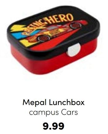 Aanbiedingen Mepal lunchbox campus cars - Mepal - Geldig van 21/08/2022 tot 03/09/2022 bij Baby & Tiener Megastore