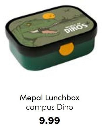 Aanbiedingen Mepal lunchbox campus dino - Mepal - Geldig van 21/08/2022 tot 03/09/2022 bij Baby & Tiener Megastore