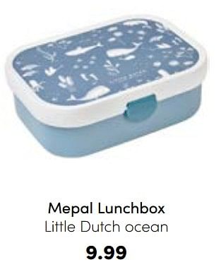 Aanbiedingen Mepal lunchbox little dutch ocean - Mepal - Geldig van 21/08/2022 tot 03/09/2022 bij Baby & Tiener Megastore